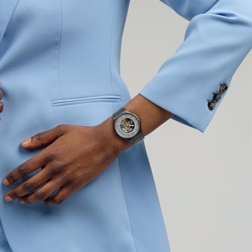 Swatch TRAIN THE HANDS Watch SS07B113G Black