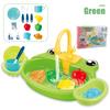 Play House Cartoon Simulation Kitchen Dishwashing Table Electric Faucet Cycle Out Water Parent-child Interaction Children's Toys