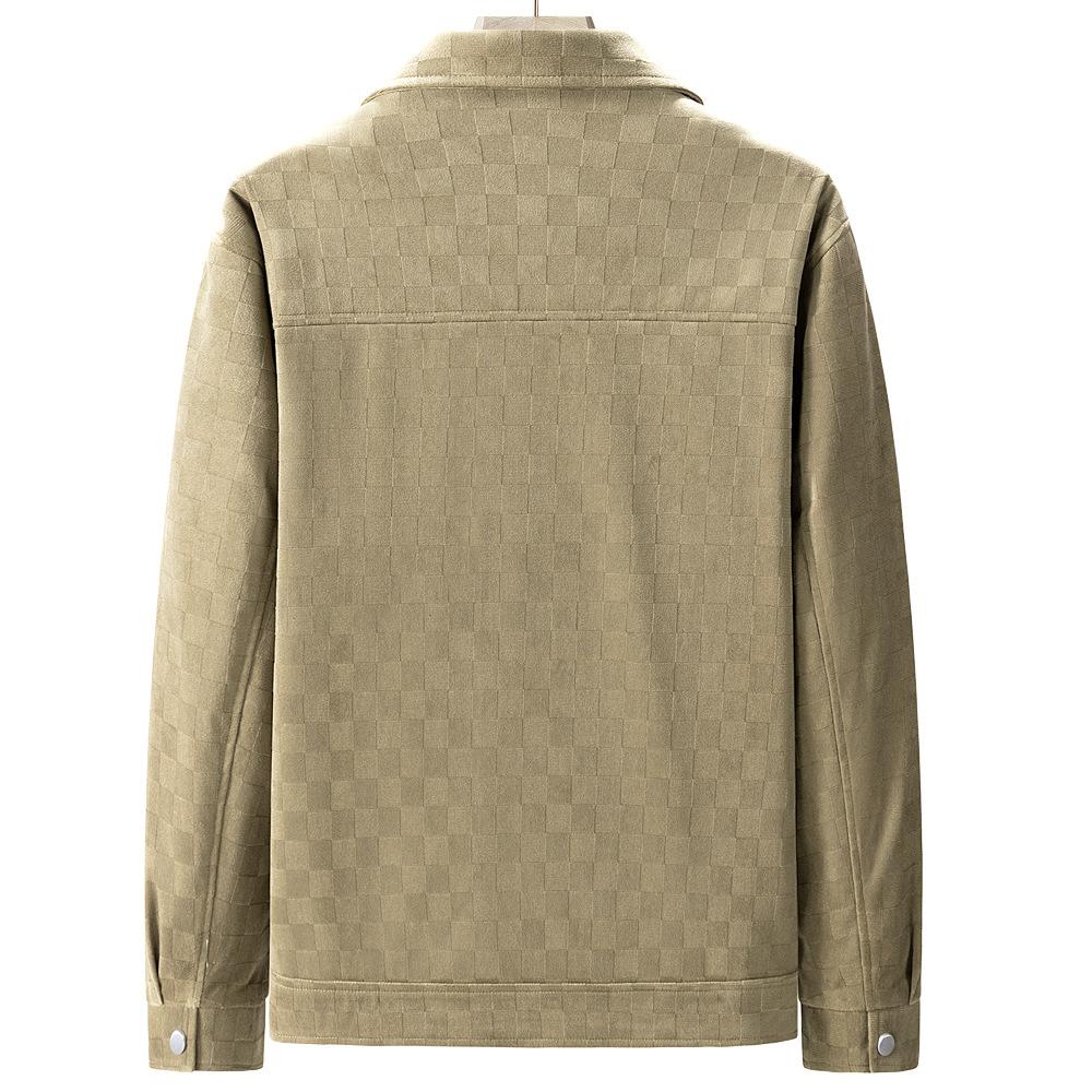 Autumn New Men's High Pattern Jacket Fashion Business Casual Soft Skin-friendly Jacket