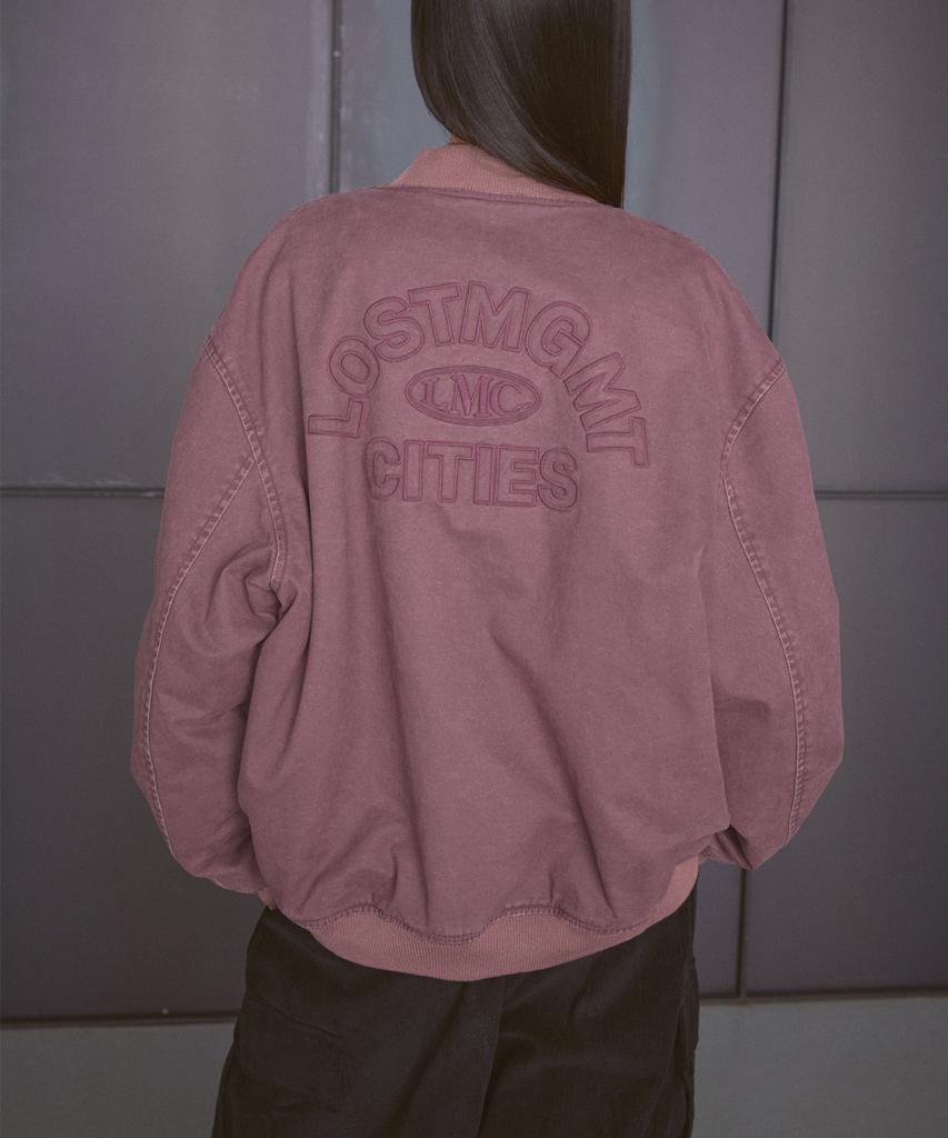 Lmc Washed Varsity Jacket Black