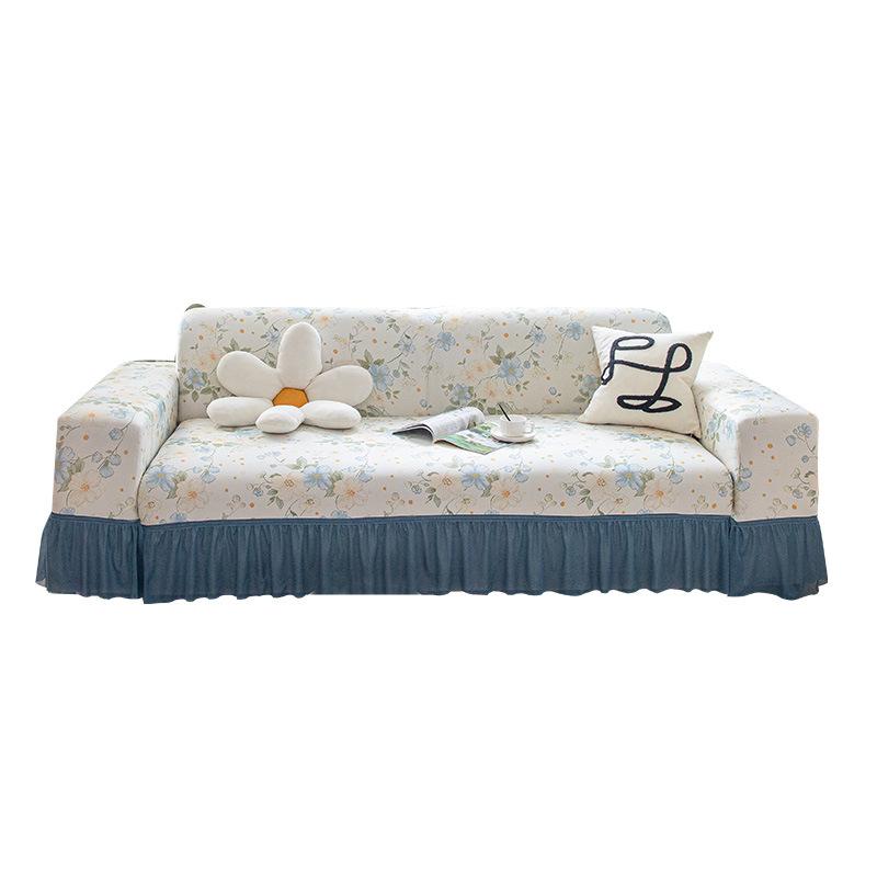Summer New Sofa Cover All Inclusive Elastic Universal Cover Simple and Universal Anti Slip Sofa Summer Ice Silk Sofa Cover