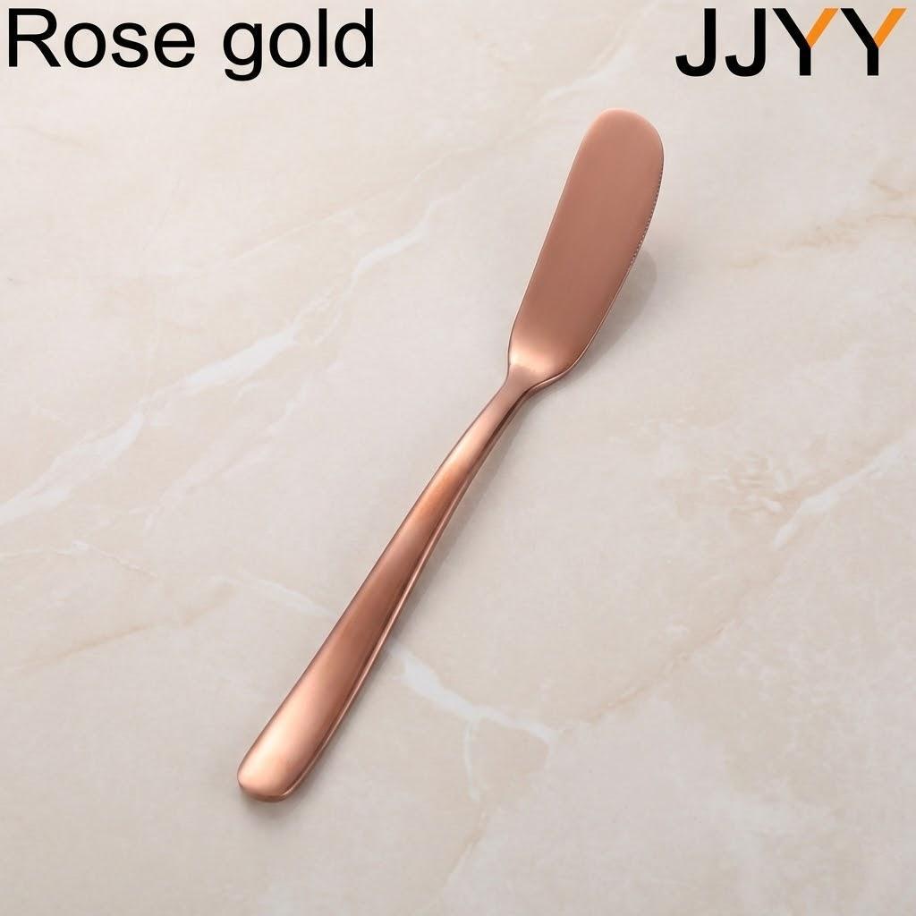 Stainless Steel Butter Cheese Spreader Set Kitchen Gadgets Dessert Jam Toast Bread Spreading Knives розового золота