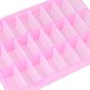 24 Grid Nail Art Storage Box Plastic Rhinestones Bead Decoration Organizer Case Container Pink