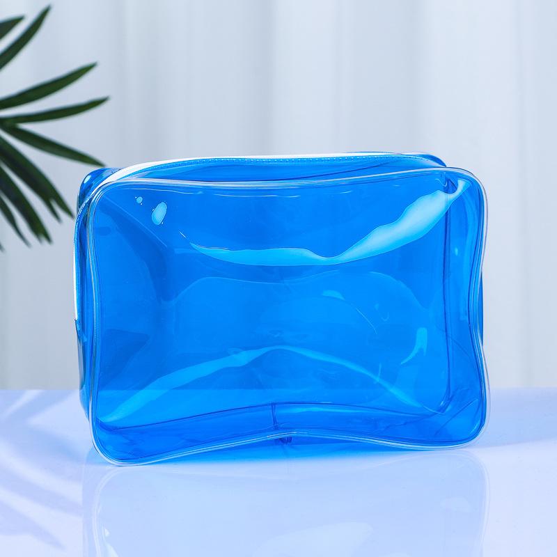 PVC Clear Travel Storage Bag Waterproof Durable Toiletry Makeup Organizer for College Dorm Bathroom Vacation
