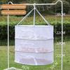 Windproof Foldable Drying Basket with Anti-Mosquito Net for Vegetables, Fish, and Clothes