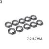 10Pcs Single Ear Stainless Steel Hydraulic Hose Fuel Air Pipe Clamps O-Clips