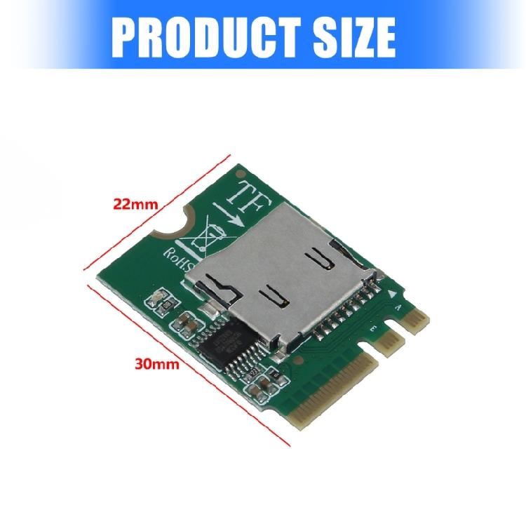 Lecteur TF Hot Swappable vers M.2 Clé A/E Transfert de Fichiers Rapide pour Mises à Niveau de PC