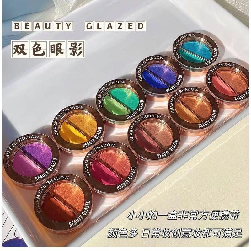 BEAUTY GLAZED - Matt & Pärlemor Dubbel Effekt Charm Ögonskugga - 10 Nyanser