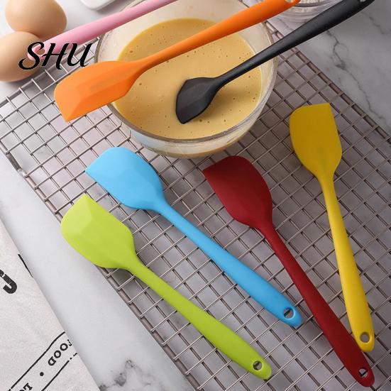 Colorful Silicone Spatulas Scraper for Baking Cooking Scraping Mixing Heat Resistant Kitchen Spatula Non Stick BPA-Free Tools Home Restaurant Utensil