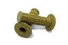 Beatus 8 Colors Retro Handle Grip Bike 0.9 Inches (22.2 Mm) General Purpose Non-Piercing Type Left and Right Set (Mustard)
