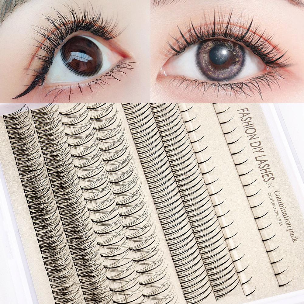 

Barbie DIY Пучкові Накладні Вії Набір з Клеєм Натуральні Сегментовані Нарощені Вії