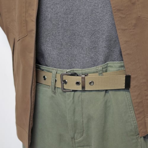 KASAJIMA 32mm Nylon 1P Work Belt (Black Nickel), Men's Size L, Navy [K1P]