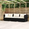 Day and Night - Day and Night 3-seater Sofa with Black Synthetic Rattan Cushions