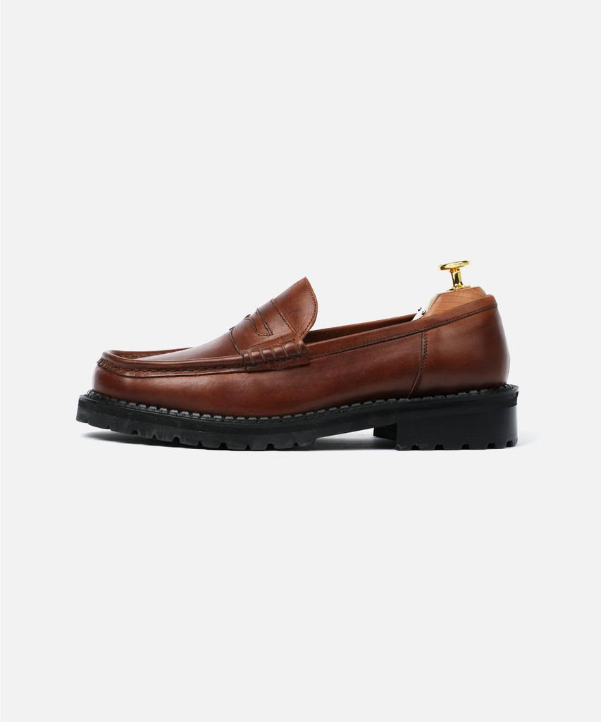 Custommood Richard Cowhide Penny Loafers (Italy Oil Brown)