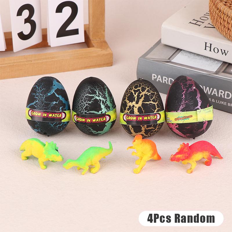 4Pcs Dinosaur Eggs In Water Big Size Water Growing Animal Eggs Dinosaur Grow Egg Novelty Educational Toys For Kids Gift