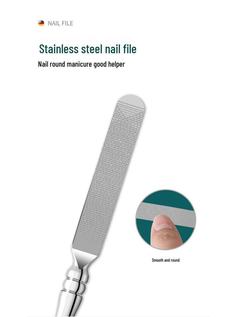 12-Piece Stainless Steel Anti-Splash Nail Clipper Set with Manicure & Pedicure Tools