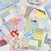 Cut Film Stickers Decorative Sticker Books Vintage Plaid Journal Stickers  Japanese Stationery