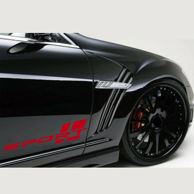 Racing Sport Car Door Side Sticker Reflective Car Body Decor Stripe Vinyl Decal