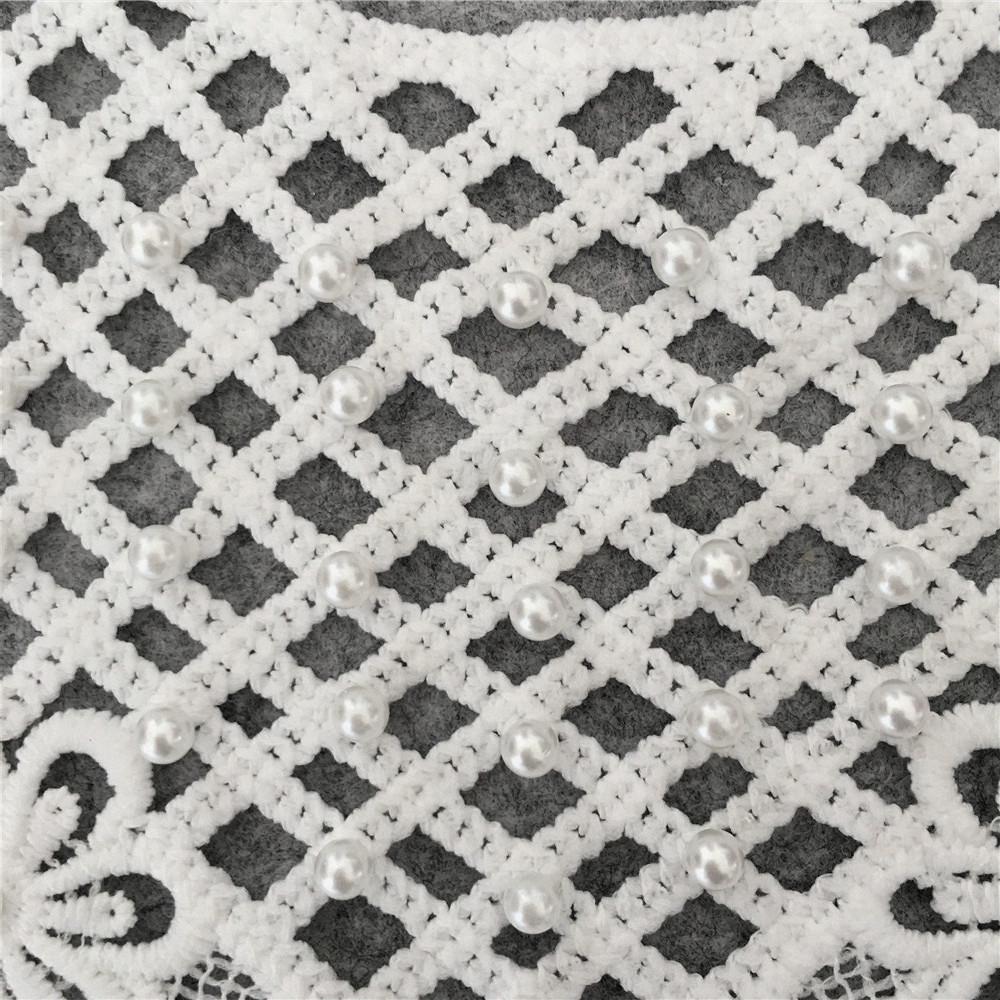 Milk Silk Lace with Imitation Pearls - DIY Sewing Decorative Collars