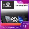 Novo Carro Quente 2025 Tapete Pegajoso de Silicone Antiderrapante Painel do Carro Suporte para Celular Tapete Antiderrapante Para Volkswagen Tharu R Polo T5 GTI Tiguan R-Line