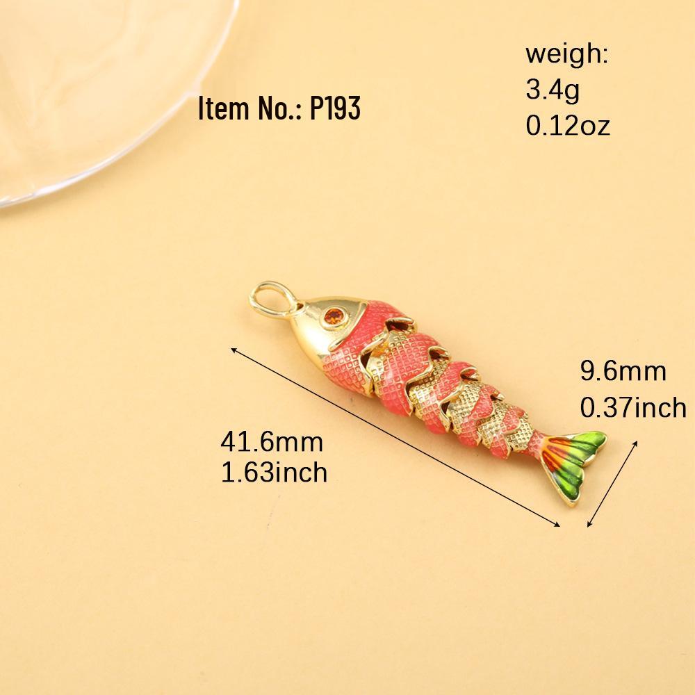 Eleganter vergoldeter Koi-Fisch Anhänger mit Strasssteinen