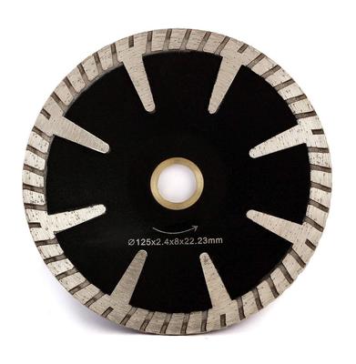 Concave Curved Diamond Blade for and Continuous Turbo Rims 5-inch Granite, Marble,
