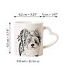 Biewer Yorkshire Terrier - Cup with a Dog, Adorable Cup with a Heart-shaped Handle, Universal Gift from the Art-Dog Brand