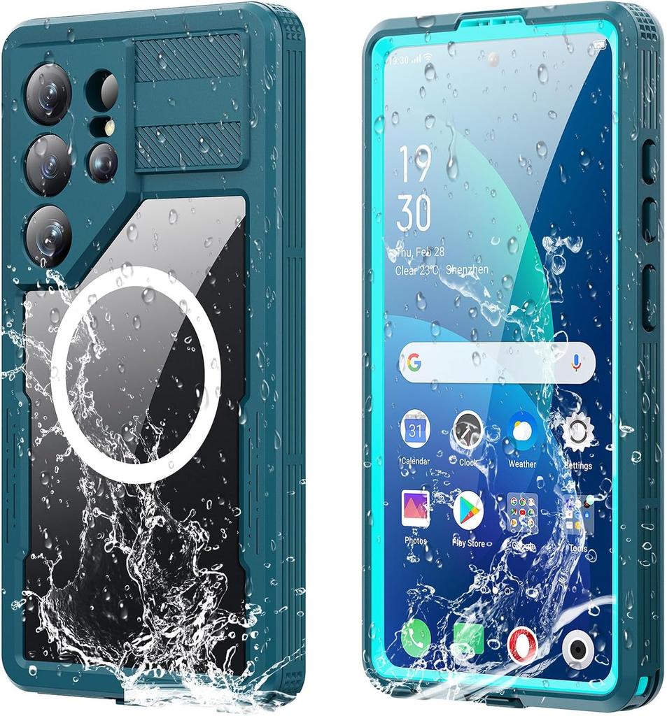 Per Samsung Galaxy S26 Ultra Custodia Impermeabile, Completamente Antiurto Antipolvere con Protezione Schermo, Per Samsung S26 Custodia Impermeabile