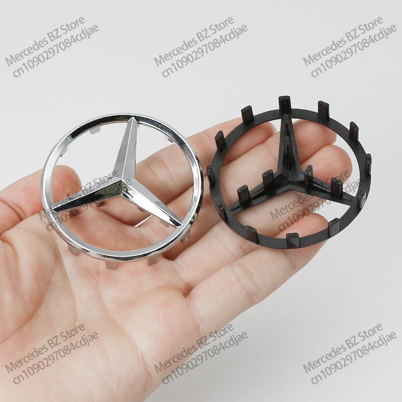 MITV3 ABS 52mm 57mm Car Steering Wheel Logo Badge For Mercedes Benz C E S Series CLA CLS W212 W205 W204 Emblem Styling Accessories