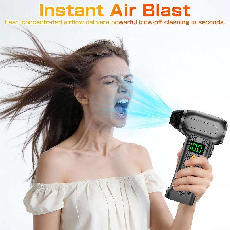 5 Gears Adjustable Turbo Blower Electric Air Duster Portable Jet Fan 90000RPM Car Accessories