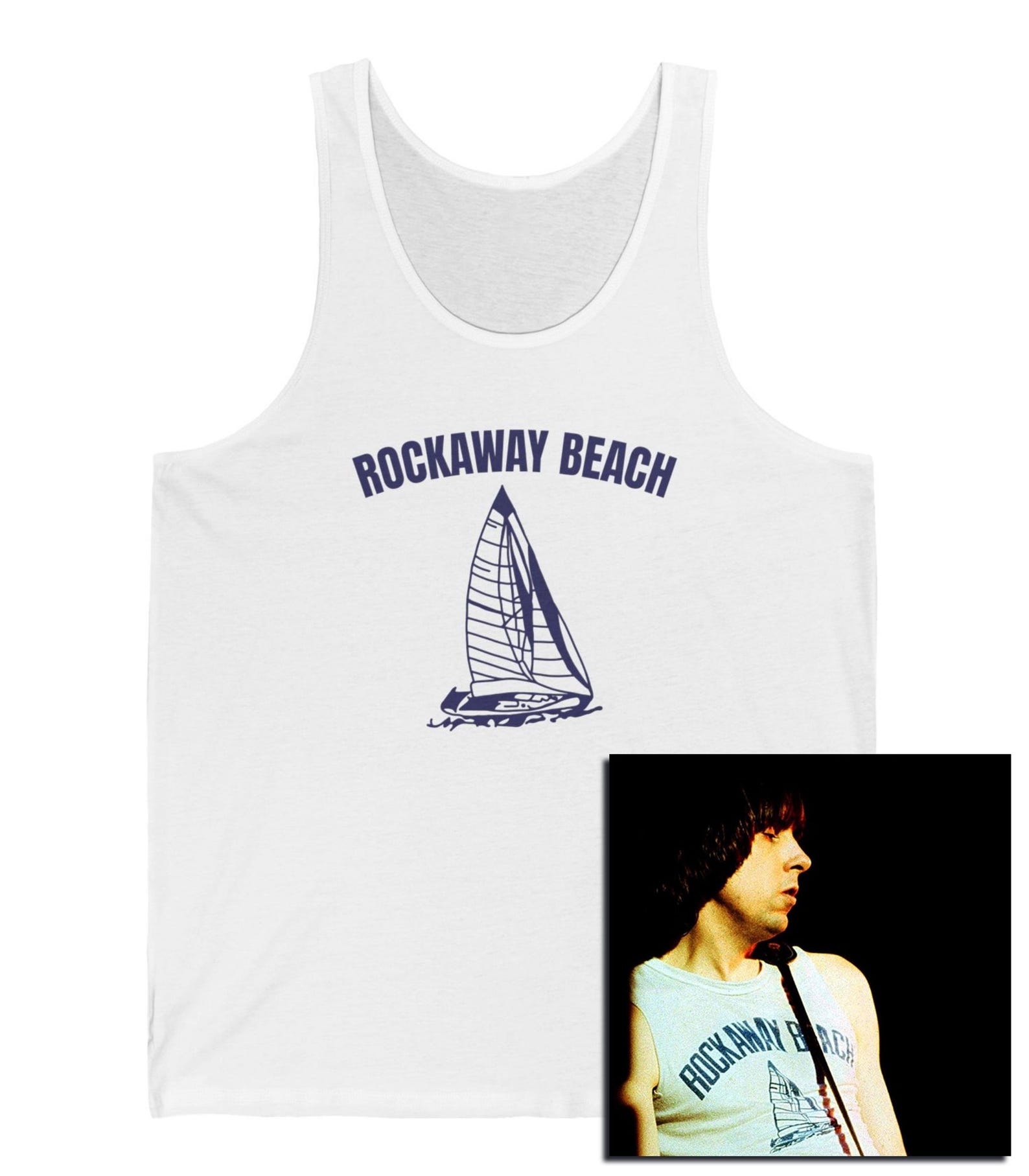 Rockaway Beach Punk Rock Tee, East Coast New York Tribute | Punk, Johnny 3XL