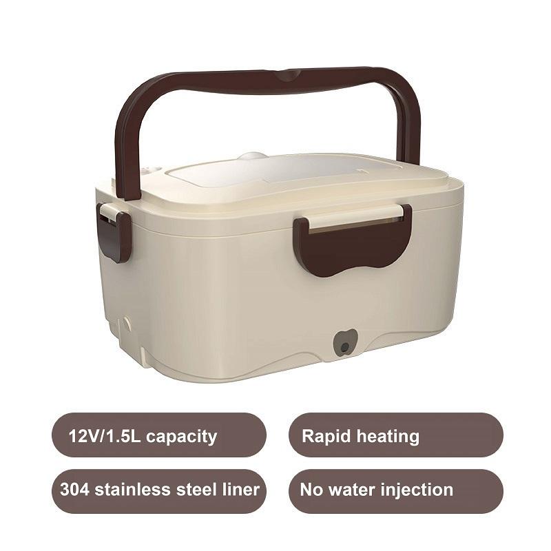 

1.5L 45W Electric Lunch Box Warmer Portable Food Heater for Car Or Home - Leak Proof 304 Stainless Steel Liner 12V/24V China Mainland лавовый