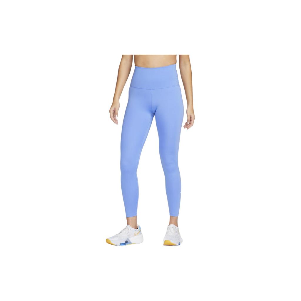 Nike One Solid Logo High Waist Leggings Women Leggings Sky-Blue DM7279-450