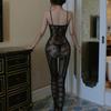 Black Lace Lingerie Sexy Women'S Underwear See-through Mesh Stocking Feet Pictures of Women In Garter Belt