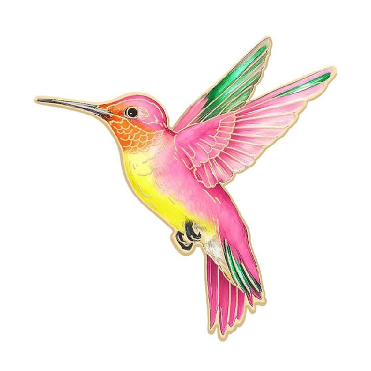 

Multifunctional Metal Enamel Hummingbird Brooch Pin for Outfits Hats Vibrant Colored Accessory Women Jewelry Gift