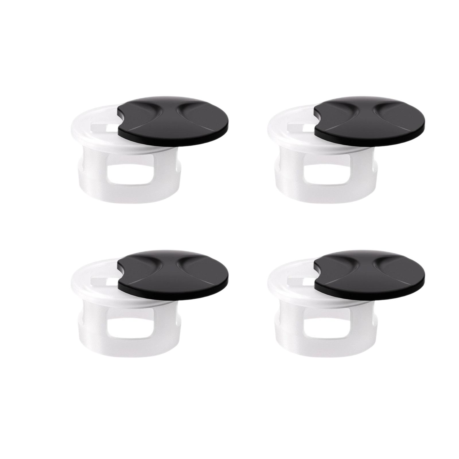 

4pc Eyeglass Light Blocking Covers Accessories for Frame Protection and Glare Reduction Compatible with Various Eyewear Models One Size білий