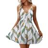 Women's Fashion Casual V Neck Casual Straps Sleeveless Floral Print Dresses