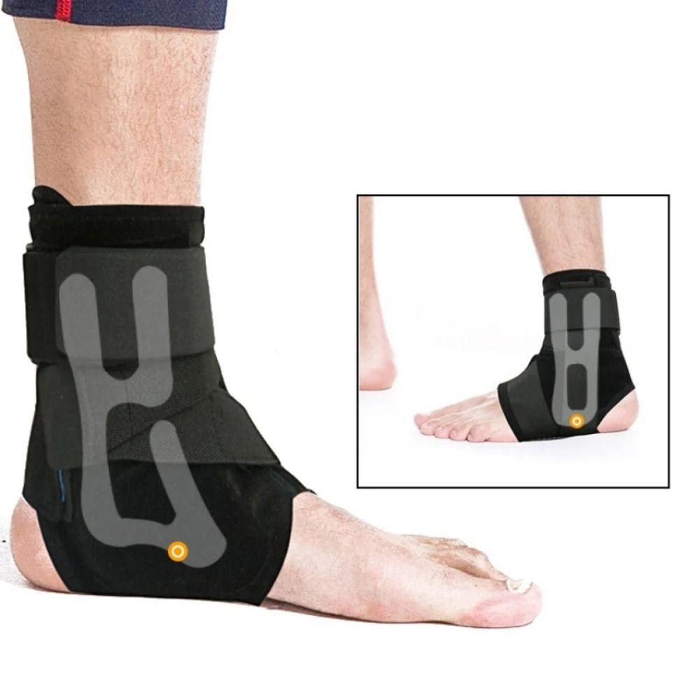 Ergonomic Design Ankle Support Wrap Adjustable Straps Foot Ankle Protector  Injury Recovery