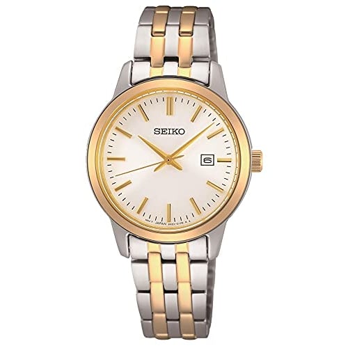 Seiko SUR410P1 Classic White Women's Analog Business Quartz Watch, Ships Internationally