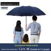 Nanqiao 27-Zoll Manueller Dreifach faltbarer UV-Sonnenschirm und Regenschirm