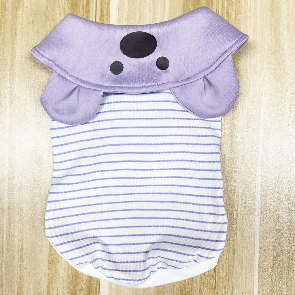 Factory teddy dog clothes summer clothes new cute cartoon bear vest breathable thin pet clothing