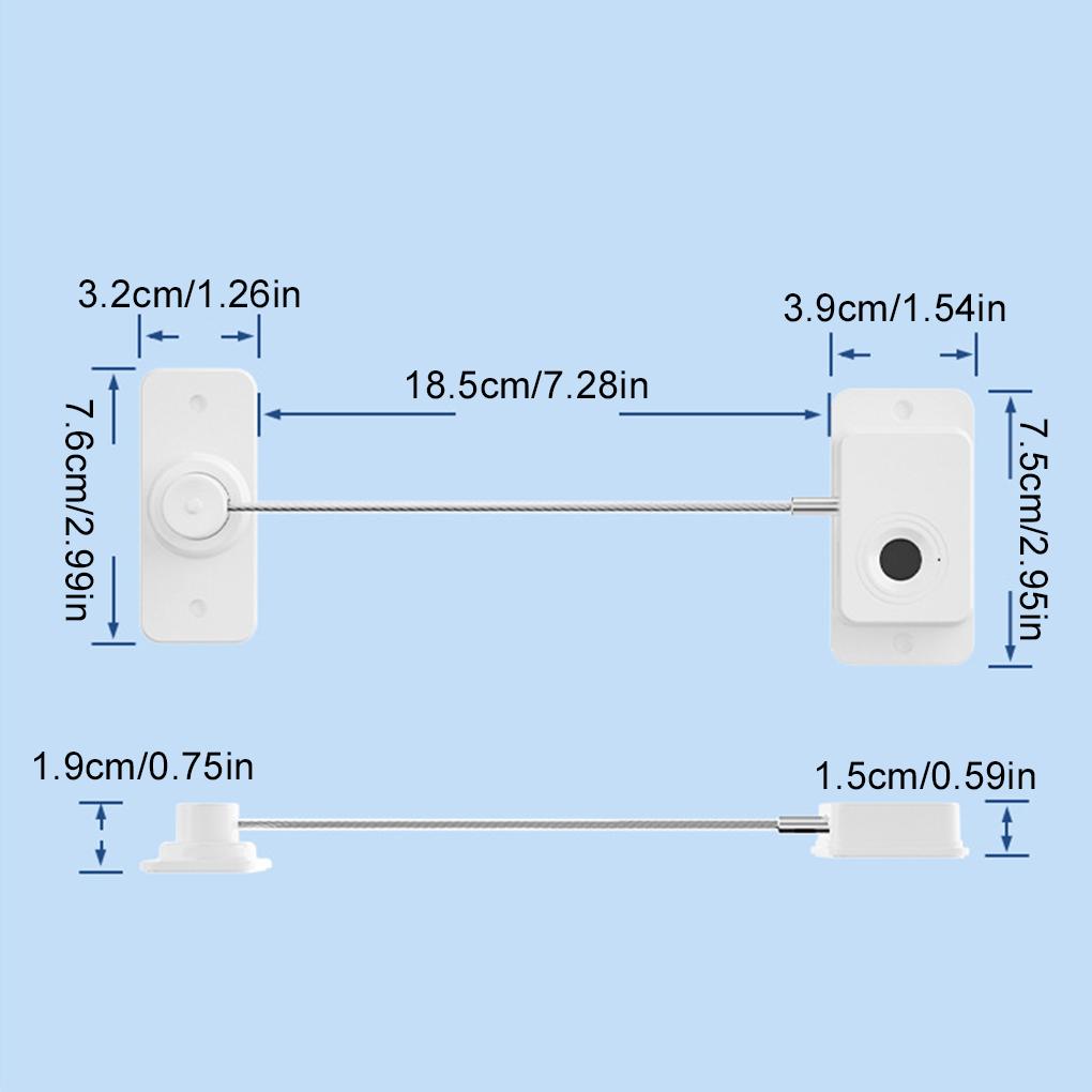ABS Biometric Fingerprint Lock For Drawers Valuables With Ease Multi Functional Refrigerator Lock