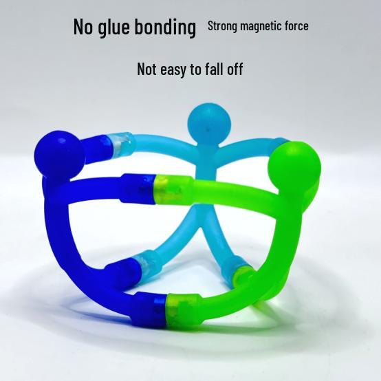 Multicolor Magnetic Climbing Man Toy - Creative Stress Relief & Educational Fun