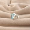Sky Blue Topaz Gemstone 925 Sterling Silver Handmade Jewelry Designer Ring For Special Occasion RR-80-7