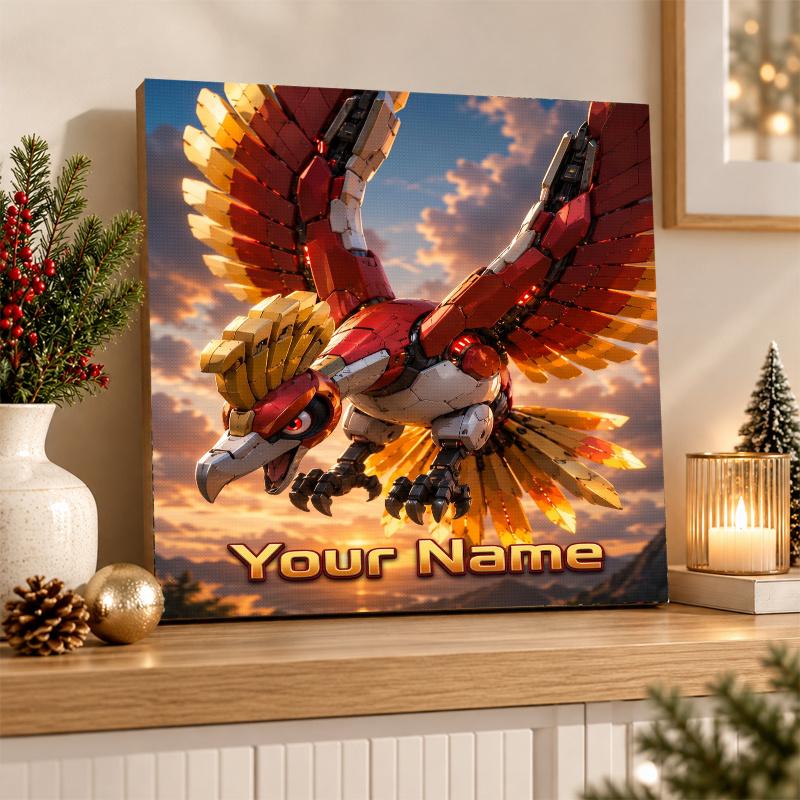 Ho-Oh Custom Name Diamond Painting Personalized 5D Full Drill DIY Diamond Art Home Decor