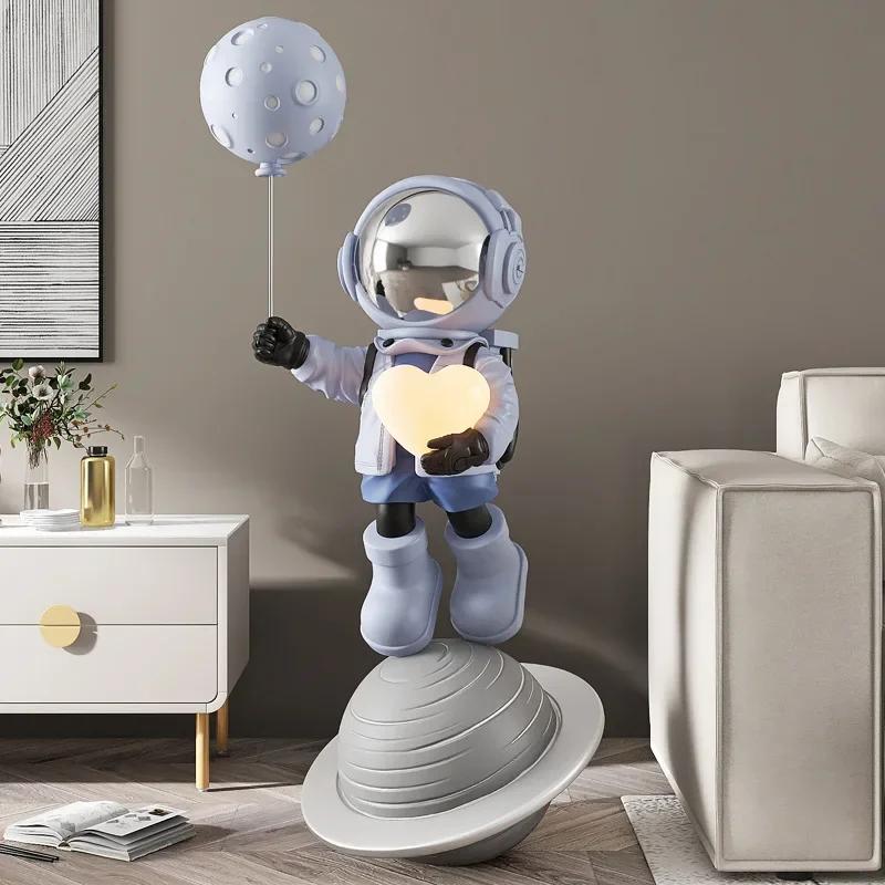 Large 3d Astronaut Model Bluetooth Can Be Connected To Play Music Interior Sculpture Home Three-dimensional Decoration
