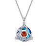 12 Birthstone Knot Pendant Necklace Triquetra Knot Colorful Gemstone Jewelry Gift For Women Irish Jewelry Accessories