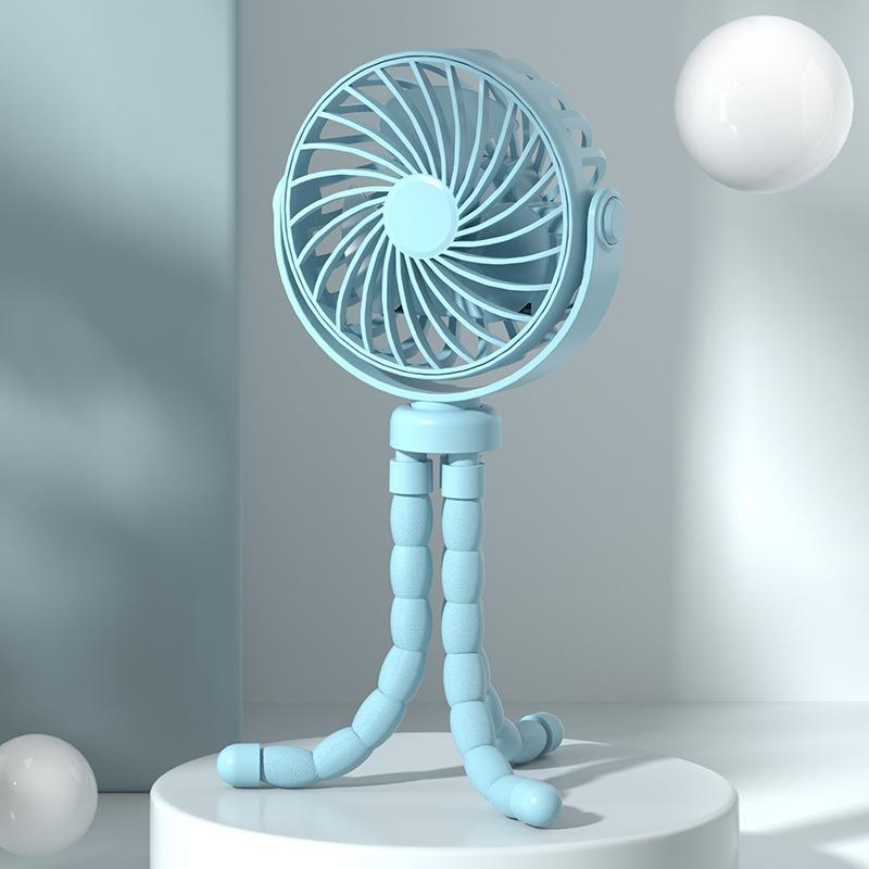 Octopus Mini Fan Portable Fan Tripod Multi Functional Adjustable 360 Degree Rotation USB Charging Low Decibel Electric Fan New
