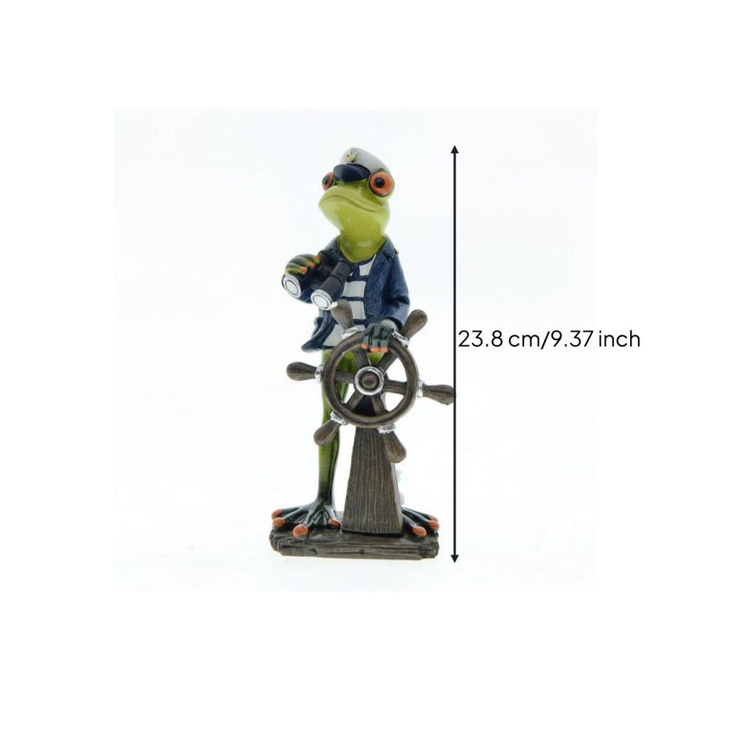 Skurrile Froschstatue Harzfigur für Wohnaccessoire Dekorative Tierskulptur
