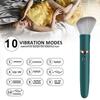 Heating Makeup Brush Vibrator for Women 10 Speeds G-Spot Nipple Clitoral Vaginal Massage Magic Wand Vibrating Sex Toys Stick
